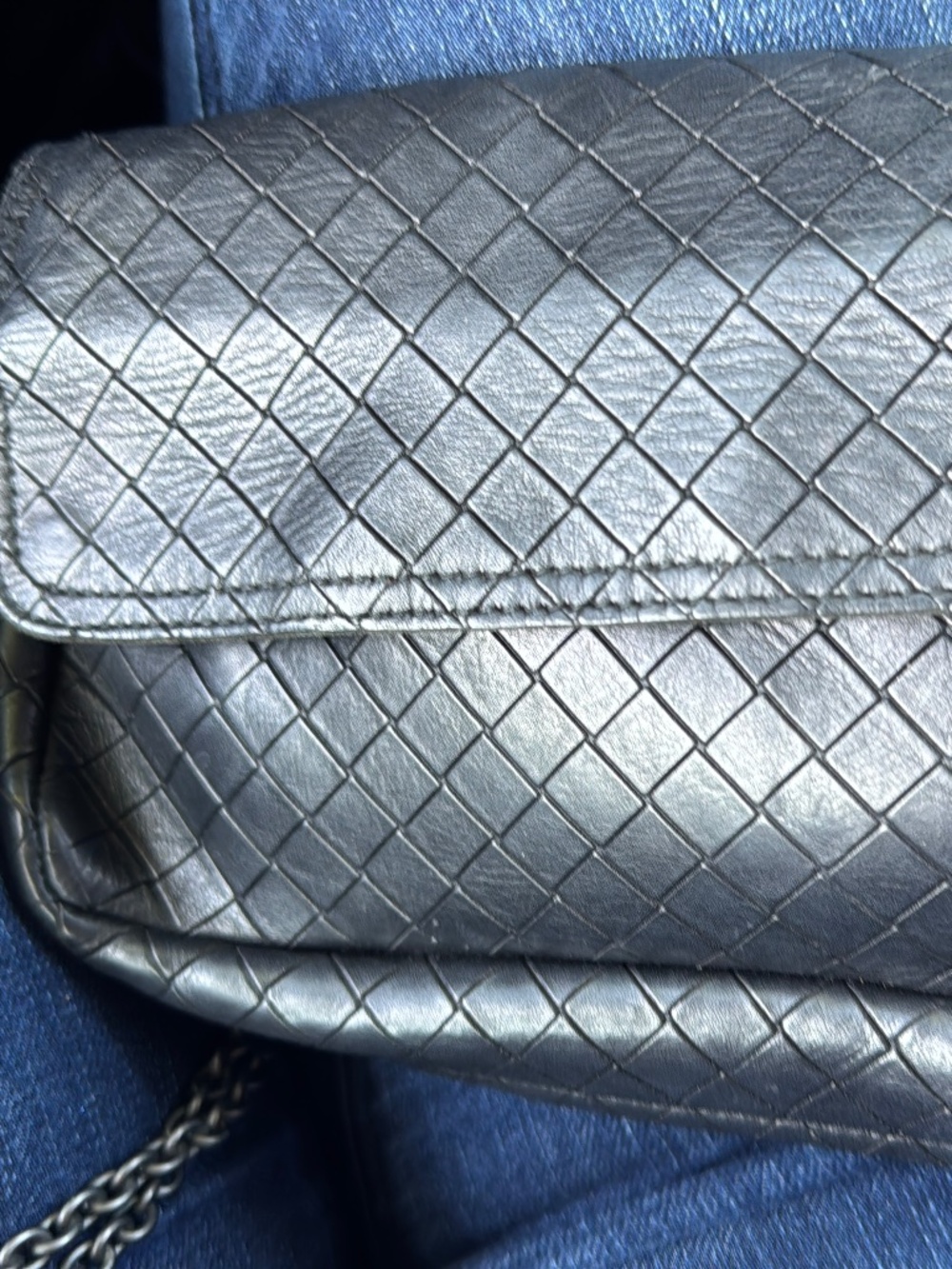 Bottega Veneta Intreccio Mirage Shoulder Chain Clutch